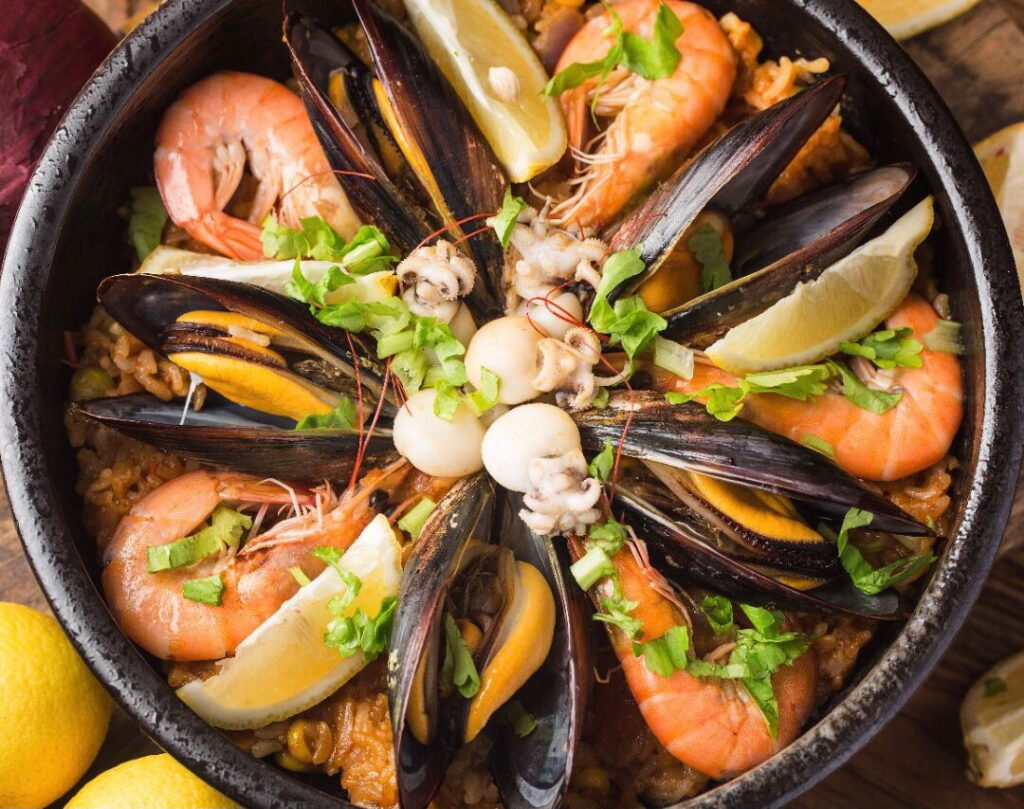 Paella de Frutos do Mar